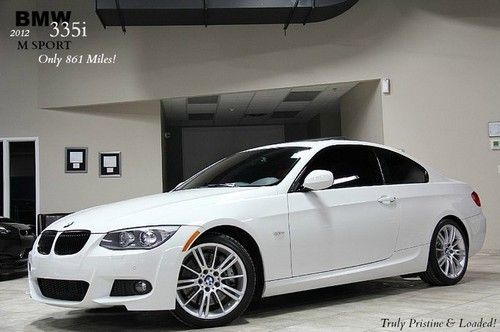 2012 bmw 335i coupe m sport package only 861 miles! navigation loaded perfect$$$