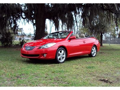 Convertible red leather excellent condition carfax certified auto v6 financing