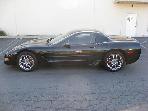 2001 corvette z06 two owner california car, 83,542 miles, black with black zo6