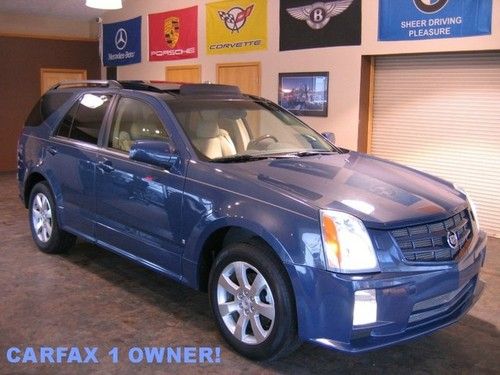 2009 cadillac srx third row pano roof heated leather dvd 1 owner history 07 08