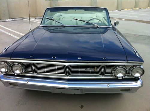 Restored 1964 ford galaxie 500 convertible