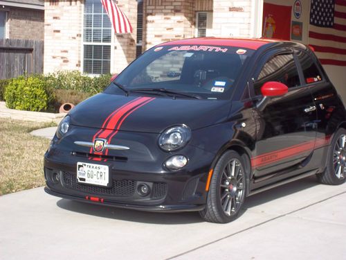 2013 fiat abarth/loaded/ red roof/nav/ sunroof/red leather/beats/17 inch wheels