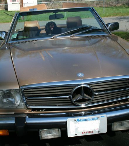 1984 mercedes 380sl convertible with hard &amp; soft tops low mileage rare find!