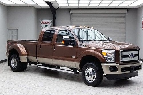 2011 ford f350 diesel 4x4 dually navigation sunroof heated leather powerstroke