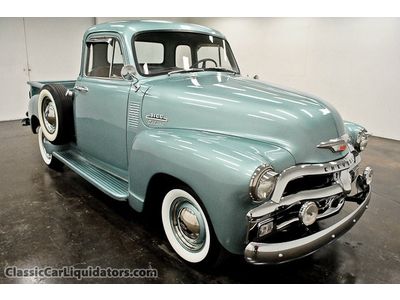 1954 chevrolet 3100 deluxe 5 window cab pickup 235ci inline 3 speed look at it