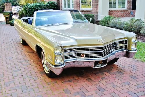 Absolutly pristine condition 1966 cadillac deville converetible folks shes mint