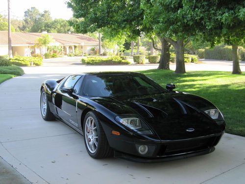 Rare black no stripe ford gt with heffner twin turbo upgrade, only 5,900 miles