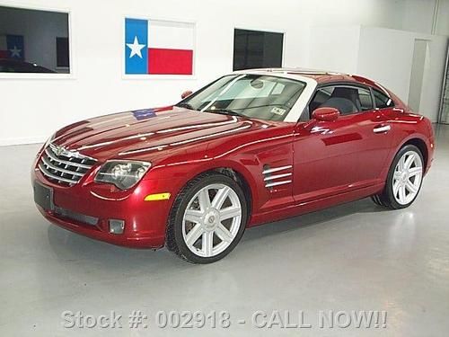 2004 chrysler crossfire 6-speed htd leather spoiler 69k texas direct auto