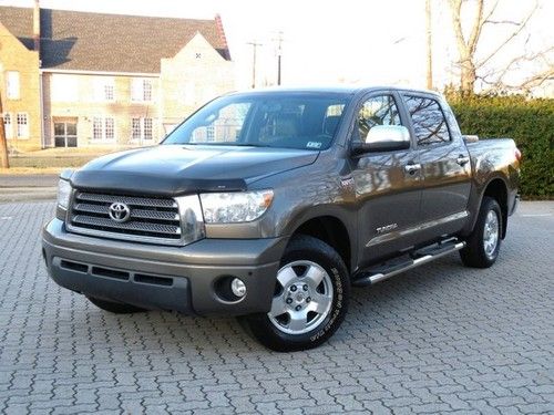2008 toyota tundra crewmax 1 owner limited navigation trd off road financing!