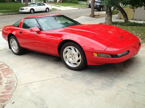 1995 hot red corvette 6-speed manual - 2,070 original low miles showroom quality