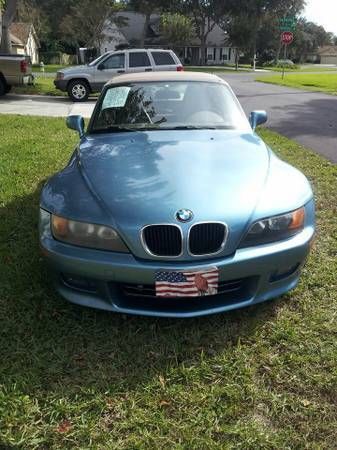 98 bmw z3 chrome sports package, steel blue, convertible