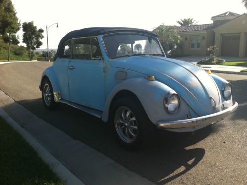 1969 volkswagen beetle convertible - solid car, easy restoration or drive as is