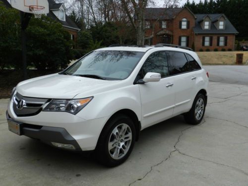 2008 acura mdx, white, loaded, technology package, excellent condition