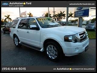 2011 ford expedition 4wd 4dr limited leather 5.4l v8 one owner well maintained