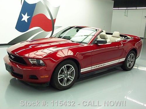 2011 ford mustang v6 premium convertible leather 47k mi texas direct auto