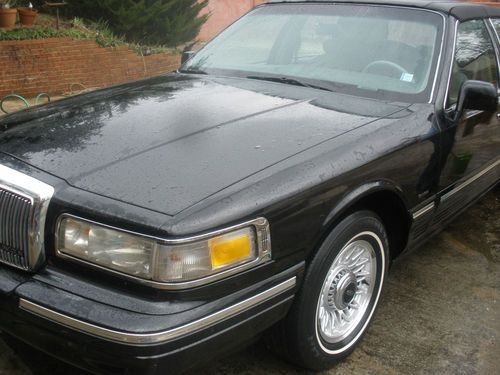 1996 executive lincoln signature town car black w carriage top moonroof michelin