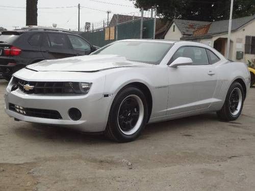 2012 chevrolet camaro ls coupe damaged salvage only 2k miles runs!! manual trans