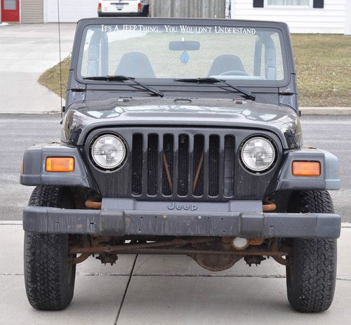 1999 jeep wrangler tj se 4 cylinder project rebuildable clean title 4x4 4wd