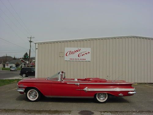 1960  chev  impala  convertible  factory  air conditioning frame off restoration