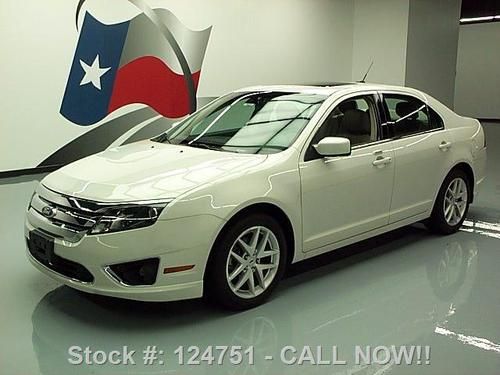2011 ford fusion sel leather sunroof nav rear cam 32k! texas direct auto