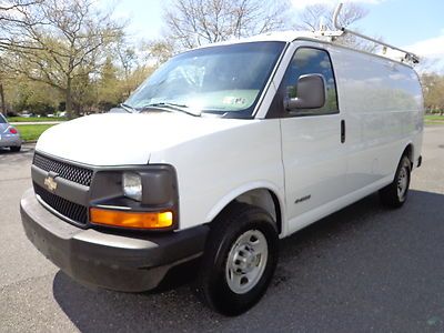 Clean 2006 chevy express 3500 cargo van 1 owner 34 service records no reserve