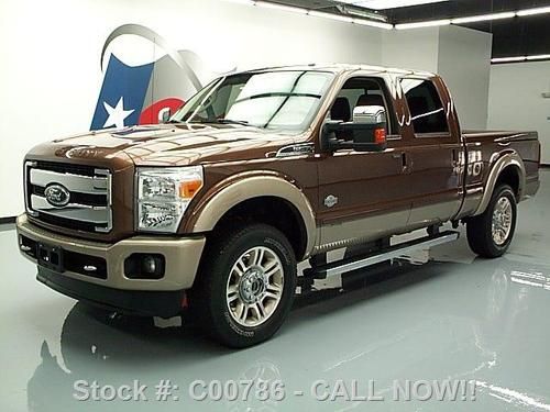 2011 ford f-250 king ranch 4x4 diesel rear cam 20's 55k texas direct auto