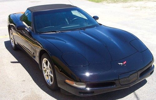 2000 chevrolet convertible black corvette automatic 7,561 miles leather like new