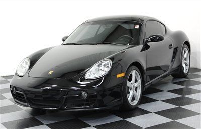 Black on black 07 cayman coupe 5 speed leather psm heated seats digital climate