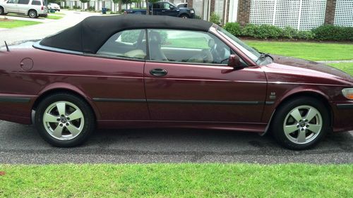2003 9-3 saab se convertible 1 owner leather all power adult lady owned gr8 deal