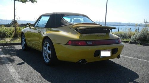 1998 porsche 993 convertible, speed yellow, new top, documented service history!