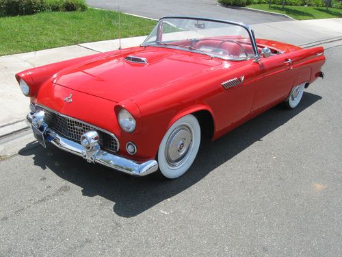 Restored 1955 ford thunderbird california car full powers no reserve