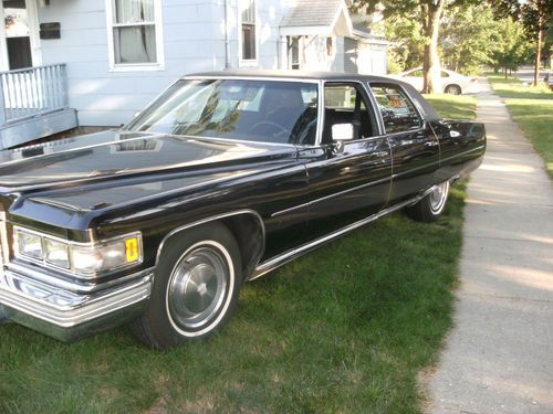 1975 cadillac fleetwood brougham with low mileage  very rare