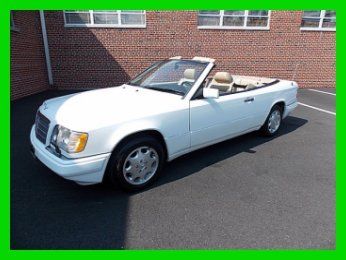 1995 e320 cabriolet/clean car fax report/one owner/low miles/heated seats/beyond