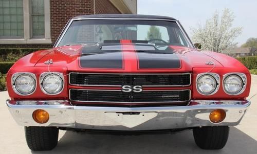 1970 chevrolet el camino ss 396, 4 speed, matching numbers, body off restoration