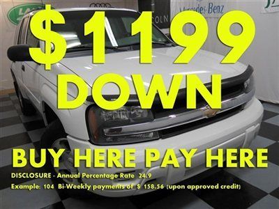 2006(06)trailblazer ls we finance bad credit! buy here pay here low down $1199