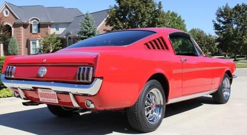 1966 fastback mustang c code red solid wow show car