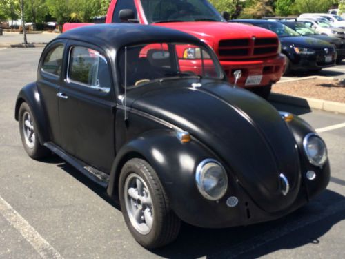 1964 volkswagen beetle vw bug black 1600 dual port kadrons gene berg