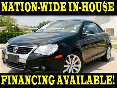 Vw eos convrtble,pwr snrf,lth htd sts,mp3/aux/cd changer,clean,only 58k miles