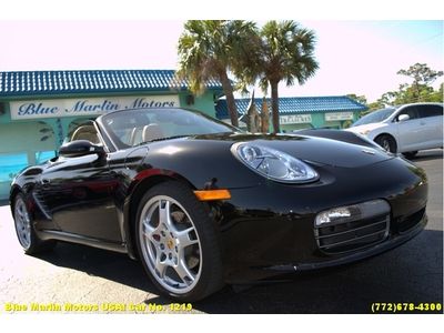 2006 porsche boxster s ac leather 280 hp 6 speed only 7,601 miles flat six 3.2l