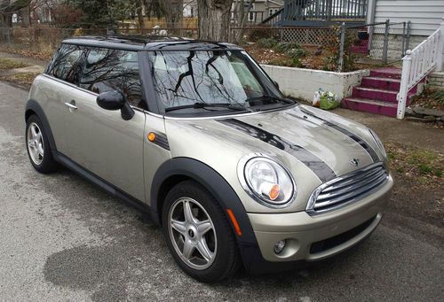 2007 bronze mini cooper with hard-to-find red leather interior