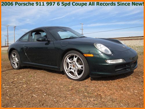 ++2006 porsche 911 997 6 speed coupe! 2-owners all records rare color low $$++