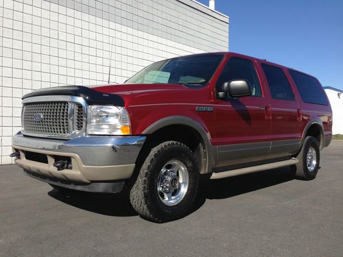 **clean** 2000 ford excursion limited 4x4 tv/dvd - 7.3 powerstroke turbo diesel