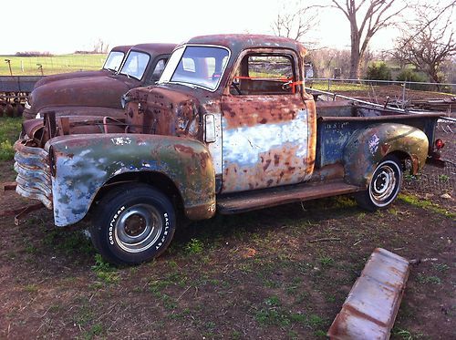 1949 chevrolet 5 window short bed project w/ parts cab and front clip w/ title!!