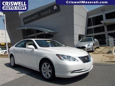2009 lexus es 350 nav leather low miles great shape white leather camera loaded