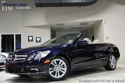 2011 mercedes benz e350 convertible one owner! only 9k miles! $65k+ list! p2 wow