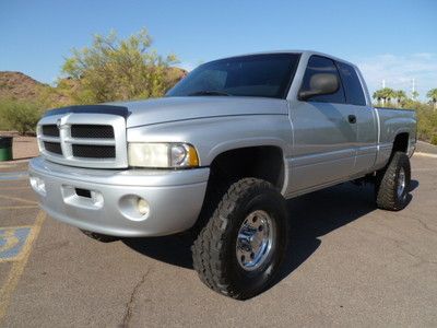 01 2500 quad shorty sport 4x4 5.9 diesel lifted carfax certifyd serviced x-clean