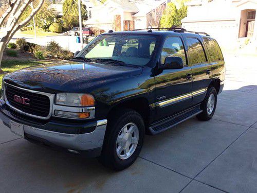 2004 gmc yukon slt 5.3l, green, only 60k miles, loaded, excellent condition