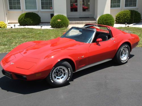 1977 corvette t-top, documented 35,619 miles, rare 4-speed, excellent condition