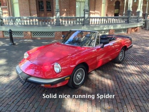 Solid strong alfa romeo spider florida road trip ready