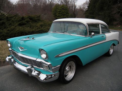 1956 chevy bel air--2dr. new drivetrain. restored condition. like new